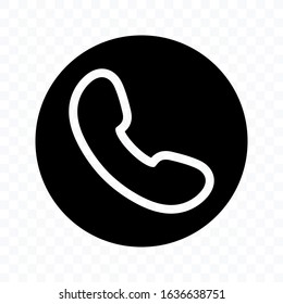 Phone icon in trendy flat style isolated. Telephone symbol. Vector illustration. on blank background. editable vector