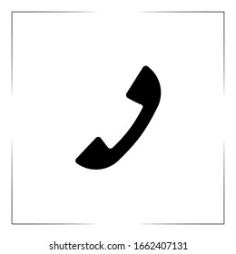 Phone icon in trendy flat style