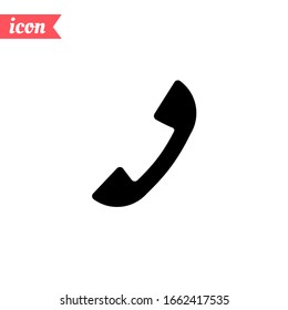 Phone icon in trendy flat style