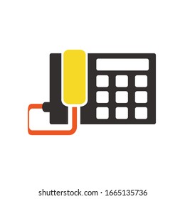 Phone Icon in trendy flat style isolated on grey background. Telephone symbol for your web site design