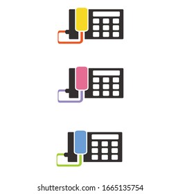 Phone Icon in trendy flat style isolated on grey background. Telephone symbol for your web site design