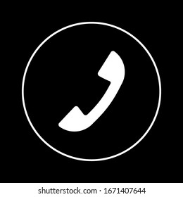 Phone icon in trendy flat style