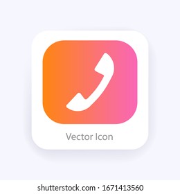 Phone icon in trendy flat style
