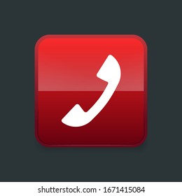 Phone icon in trendy flat style