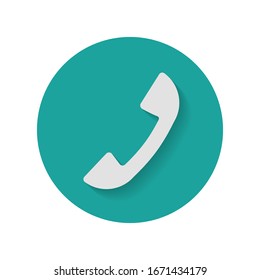 Phone icon in trendy flat style