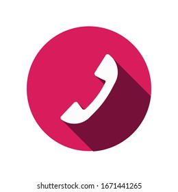 Phone icon in trendy flat style