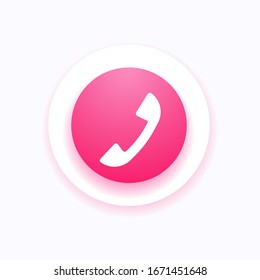 Phone icon in trendy flat style