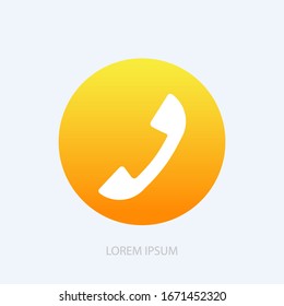 Phone icon in trendy flat style