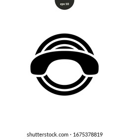 Phone icon in trendy flat style vector illustration logo template. EPS 10