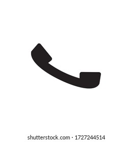 Icono de teléfono en estilo plano de moda aislado en fondo blanco. Símbolo del teléfono. Ilustración del vector