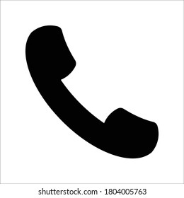 Telefonsymbol im trendigen Flachstil