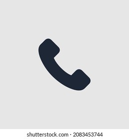 Phone icon in trendy flat style isolated on white background. Telephone symbol. Vector illustration.