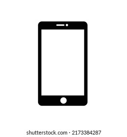 Phone icon in trendy flat style isolated on white background.