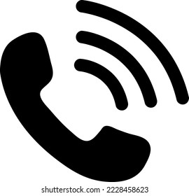 Phone icon in trendy flat style isolated on white background. Telephone symbol.eps
