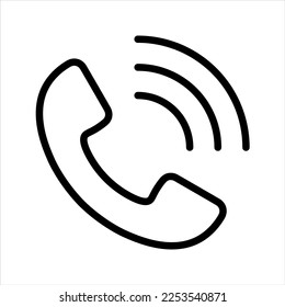 Phone icon in trendy flat style. Telephone symbol.Call icon modern symbol for graphic and web design. Vector illustration on white background