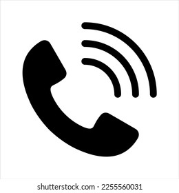 Phone icon in trendy flat style. Telephone symbol.Call icon modern symbol for graphic and web design. Vector illustration on white background