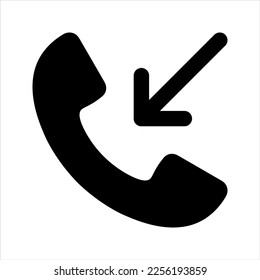 Telefonische Ikone im trendigen Flachstil. Telefon-Symbol.Rufen Sie das Symbol für moderne Grafik- und Web-Design auf. Vektorgrafik auf weißem Hintergrund