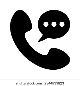 Phone icon in trendy flat style, Telephone symbol. vector illustration on white background