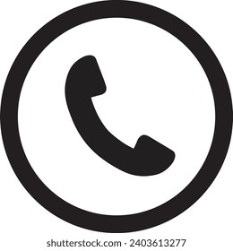 Phone icon in trendy flat style isolated on grey background. Handset icon with waves. Telephone symbol for your web site design, logo, app, UI. Vector illustration	
