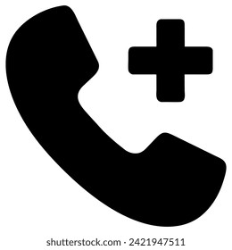 icono de teléfono en el icono de vector de moda de estilo plano