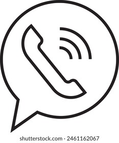 Phone icon in trendy flat style isolated on white background.