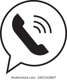 Phone icon in trendy flat style isolated on white background.