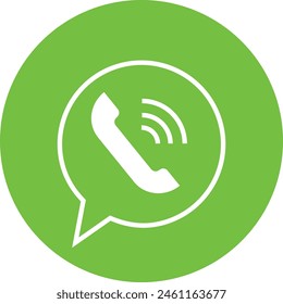 Phone icon in trendy flat style, isolated 