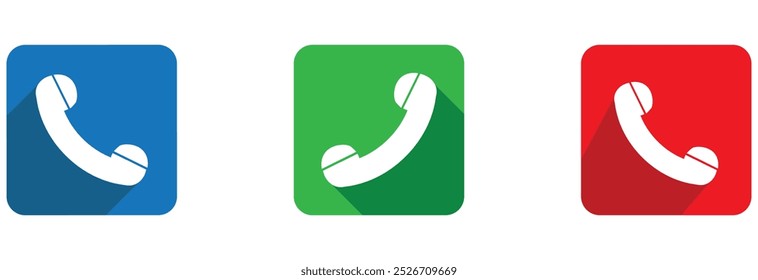 Phone icon in trendy flat style isolated on white background. Telephone symbol. Vector illustration design eps 10