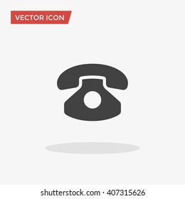 Phone Icon in trendy flat style isolated on grey background. Telephone symbol for your web site design, logo, app, UI. Vector illustration, EPS10.