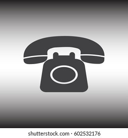 Phone icon in trendy flat style. Vector illustration, EPS10.