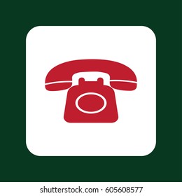 Phone icon in trendy flat style. Vector illustration, EPS10.