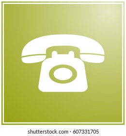 Phone icon in trendy flat style. Vector illustration, EPS10.