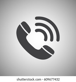 Phone icon in trendy flat style. Vector illustration, EPS10.