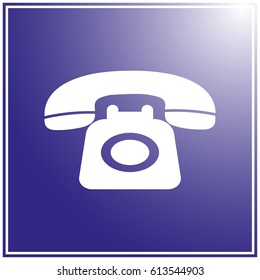 Phone icon in trendy flat style. Vector illustration, EPS10.