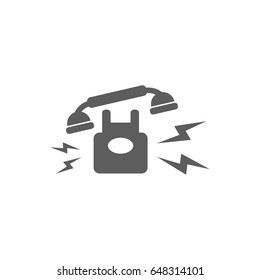 Phone icon in trendy flat style isolated on white background. Symbol for your web site design, logo, app, UI. Vector illustration, EPS