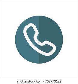 phone icon in trendy flat style isolated on white background. phone icon symbol for your web site design phone logo, app, UI. Vector illustration, phone icon eps10. 
