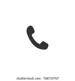 Phone icon in trendy flat style isolated on grey background. Handset icon with waves. Telephone symbol for your design, logo, UI. Vector illustration, EPS10.