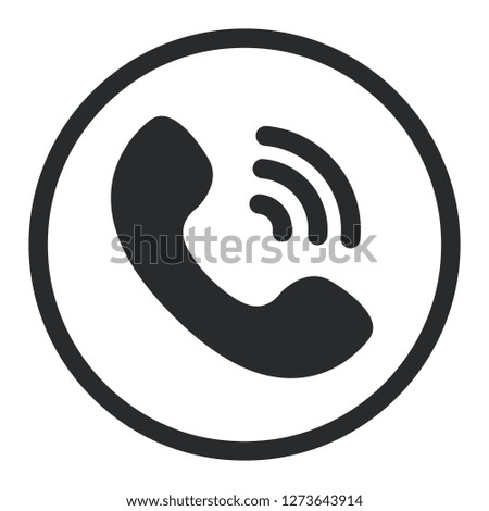 Phone icon in trendy flat style isolated on white background.