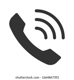 Phone icon. Trendy flat telephone symbol. Vector illustration EPS 10