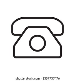Phone icon in trendy outline style design. Vector graphic illustration. Phone icon for website design, app, logo, and ui. Editable vector stroke. Pixel perfect. EPS 10.