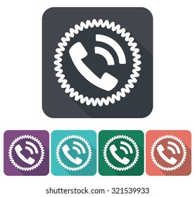 phone icon, vector