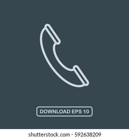 Phone icon vector
