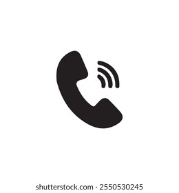 Phone icon vector art on white background