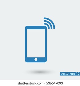 phone icon, vector best flat icon, EPS