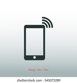 phone icon, vector best flat icon, EPS