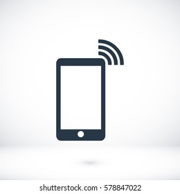 phone icon, vector best flat icon, EPS