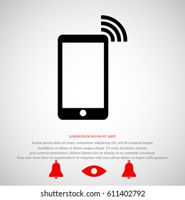 phone icon, vector best flat icon, EPS