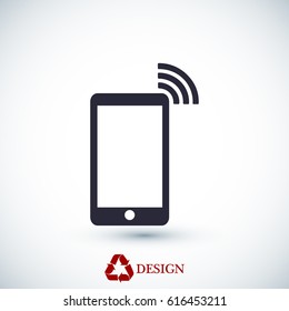 phone icon, vector best flat icon, EPS