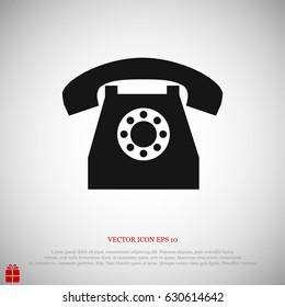 phone icon, vector best flat icon EPS