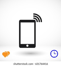 phone icon, vector best flat icon, EPS